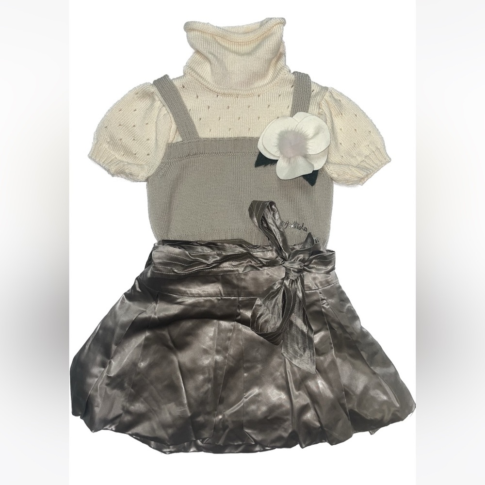 Gai Mattiolo girls size 2 matching skirt and top